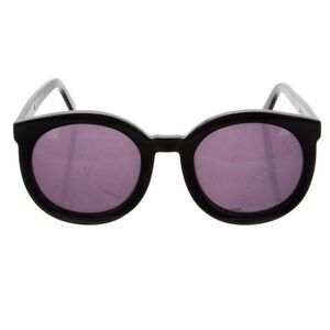Karen Walker Black Frame with Purple Lenses Sunglasses